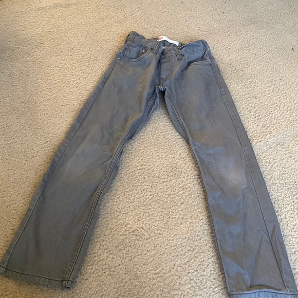 Gray wash Levi denim boys jeans - Picture 1 of 7